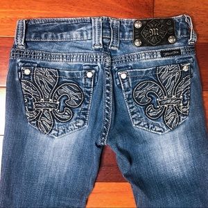 Miss Me Boot Cut Style JP5375B Blue Jeans Size 24